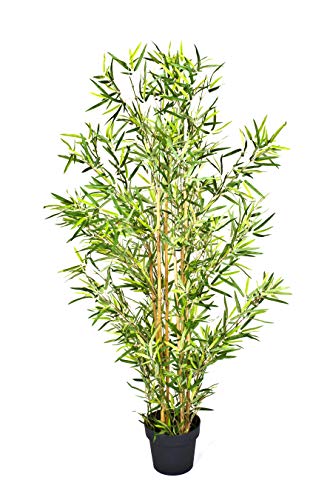 GreenBrokers Künstlicher Bambusbaum im Topf, 150 cm von GreenBrokers