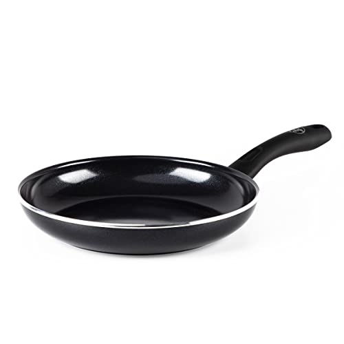 GreenChef Diamond Gesunde keramische Antihaft-Bratpfanne 24cm, PFAS-frei, induktionsgeeignet, spülmaschinenfest, schwarz von GreenChef