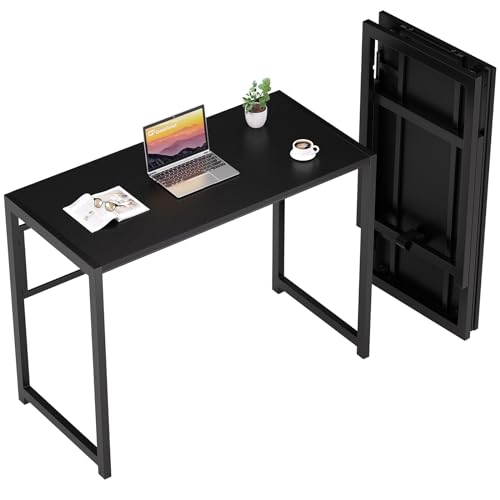 GreenForest Klappschreibtisch für kleine Räume, keine Montage, kleiner Computertisch für Heimbüro, platzsparend, faltbarer Tisch, Arbeitszimmer, Büro, Schreibtisch, Schwarz GreenForest Klappschreibtisch für kleine Räume, keine Montage, kleiner Computertisch für Heimbüro, platzsparend, faltbarer Tisch, Arbeitszimmer, Büro, Schreibtisch, Schwarz von GreenForest