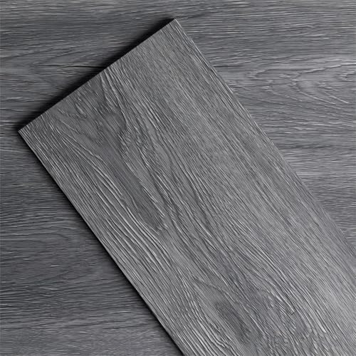 GreenFullHouse Vinyl Flooring Self Adhesive Floor Planks with Wooden Effect Peel and Stick 15.24cm x15.24cm 2.0 mm 1 Piece Waterproof for Kitchen Living Room Bedroom (Dark Grey Sample) von GreenFullHouse