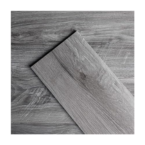 GreenFullHouse Vinyl Flooring Self Adhesive Floor Planks with Wooden Effect Peel and Stick 15.24cm x15.24cm 2.0 mm 1 Piece Waterproof for Kitchen Living Room Bedroom (Grey Sample) von GreenFullHouse