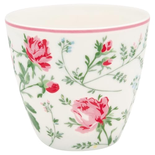 GreenGate - Becher, Kaffeebecher, Latte Cup - Constance - Porzellan - Höhe 9 cm von GreenGate