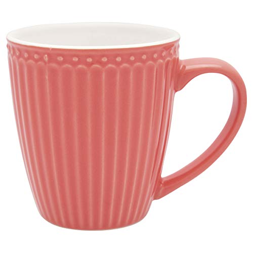GreenGate - Becher, Kaffeebecher, Mug - Alice - Porzellan - Coral - 250 ml von GreenGate