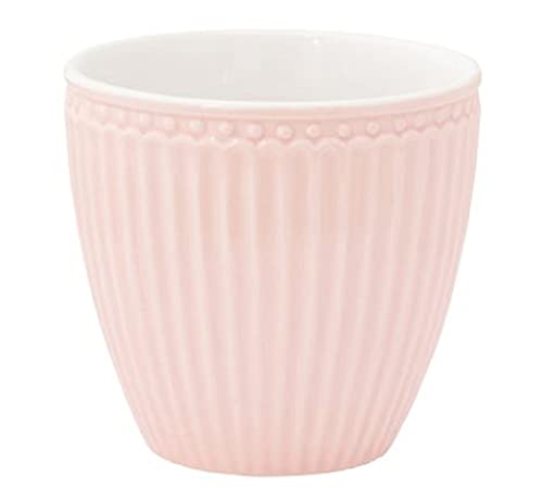 GreenGate - Becher, Tasse, Kaffeetasse, Mini Latte Cup - Alice - Porzellan - Pale pink - 125 ml von GreenGate