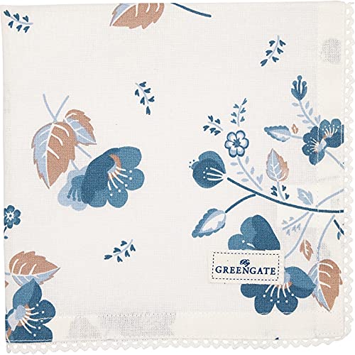 GreenGate COTNAPWLMOZ0108 Mozy Stoffserviette mit Spitze white 40 x 40 cm (1 Stück) von GreenGate