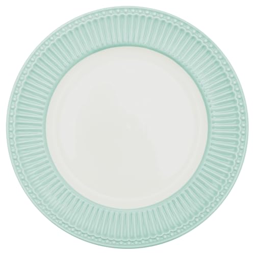 GreenGate - Dinner Teller - Alice - Keramik - Farbe: cool Mint - (ØxH): 26,5 x 2,5 cm von GreenGate