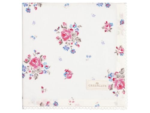 GreenGate Elysia Stoffserviette mit Spitze White 40x40cm von GreenGate