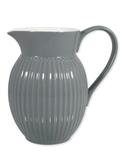 GreenGate Krug Alice DUNKELGRAU Kanne 1,5 Liter Everyday Geschirr Stone Grey von GreenGate