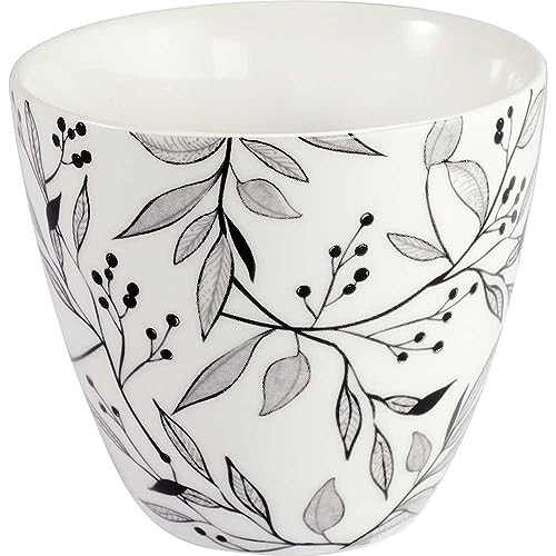 GreenGate Latte Cup Drew Weiß mit Blumen Kaffeebecher 300 ml von GreenGate