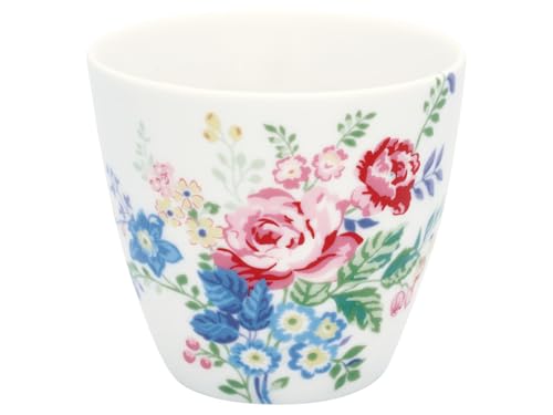 GreenGate - Latte Cup - Elina - Keramik - Farbe: White - (ØxH): 10 x 9 cm von GreenGate