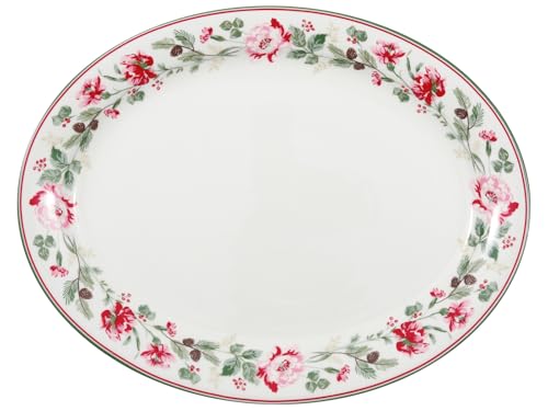 GreenGate Leonora Servierplatte oval White 25,5x33cm von GreenGate