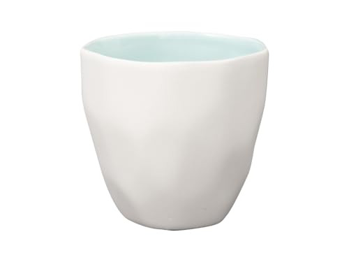 GreenGate MINI Latte Cup ELEMENTS PALE BLUE Blau Weiß Espresso Tasse 130 ml von GreenGate