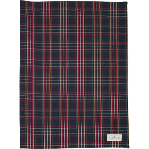 GreenGate Tea Towel Dagmar Check Dark Blue von GreenGate