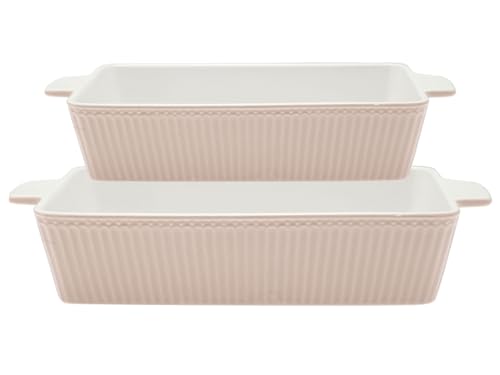 GreenGate [W] Dishes Alice Rectangular Creamy Fudge Set of 2 von GreenGate