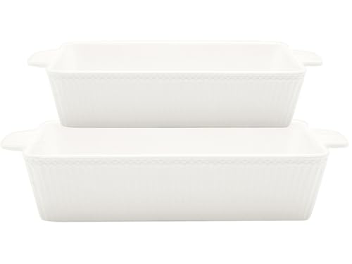 GreenGate [W] Dishes Alice White Rectangular Set of 2 von GreenGate