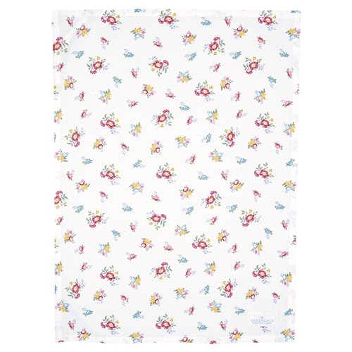 GreenGate [W0724] Tea Towel Elena Petit White von GreenGate
