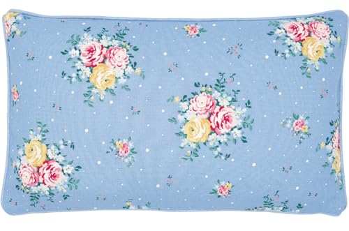 Greengate COTCUS35LRA2802 Laura Kissenhülle Dusty Blue 30 x 50 cm (1 Stück) von Greengate