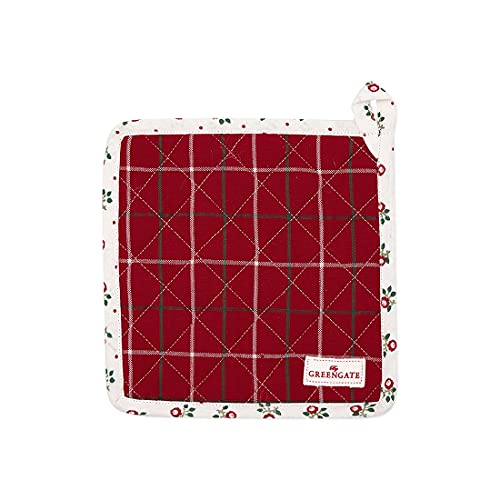 Greengate COTPOTLYC1004 Lyla Topflappen Check red 20,5 cm 1 Set (2 Stück) von GreenGate