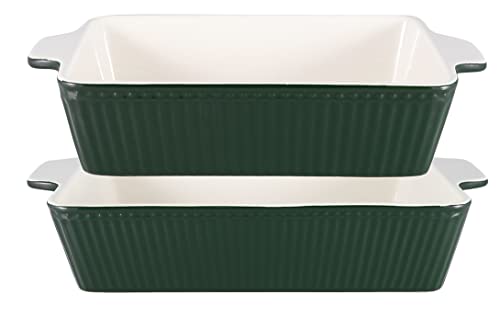 GreenGate OVEDISR2AALI3004 Alice Auflaufformen pinewood green Set2 (1 Set) von GreenGate