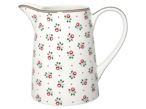 GreenGate STWJUG1LABP0104 Abi Krug petit white 1 l (1 Stück) von GreenGate