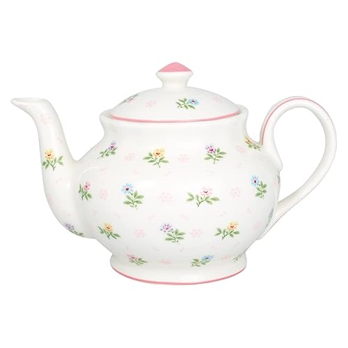 Greengate STWTEPRCIL0102 Cilja Teekanne rund white 1l (1 Stück) von GreenGate