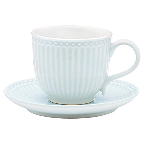 Greengate Tasse mit Untersetzer Alice Pale Blue von GreenGate