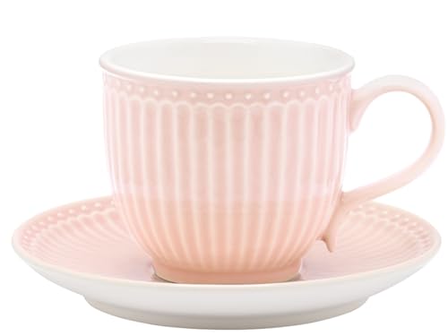 Greengate Tasse mit Untersetzer Alice Pale Pink Greengate Tasse mit Untersetzer Alice Pale Pink von GreenGate