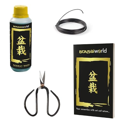 vdvelde.com - Bonsaiworld Care kit - Buch, Schere, Dünger und Draht - Natürliche Bonsai- und Pflanzenpflege von Bonsaiworld