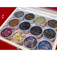 Holz Box Lose Blatt Tee Geschenk. Kräutertee Brewing Kit Dad Mum Jasmine Rose Schwarzer Liebhaber Das Perfekte Geschenk Für Sie Trockenblumen von GreenHeartStoreUK
