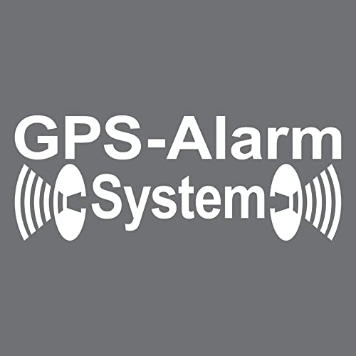 Aufkleber Tattoo GPS Alarm System weiß für Außenseite von Glas Scheibe Karosserie Auto Fenster Folie Aufkleber Tattoo GPS Alarm System weiß für Außenseite von Glas Scheibe Karosserie Auto Fenster Folie von GreenIT