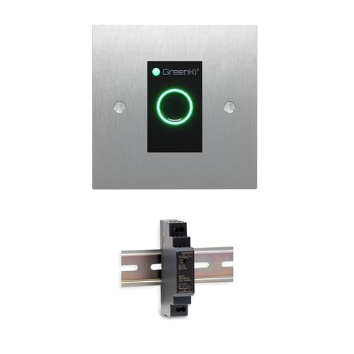 GreenKi Fingerprint & Kartenscanner/Türschloss + 12V DC DINRail-Netzteil von GreenKi