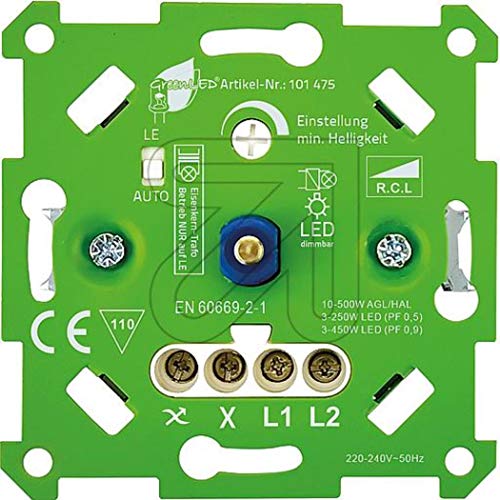GreenLED Auto-Detekt-Dimmer für LED und Standard autom. Auswahl Dimmmodus + separat LE (9829101475) von GreenLED