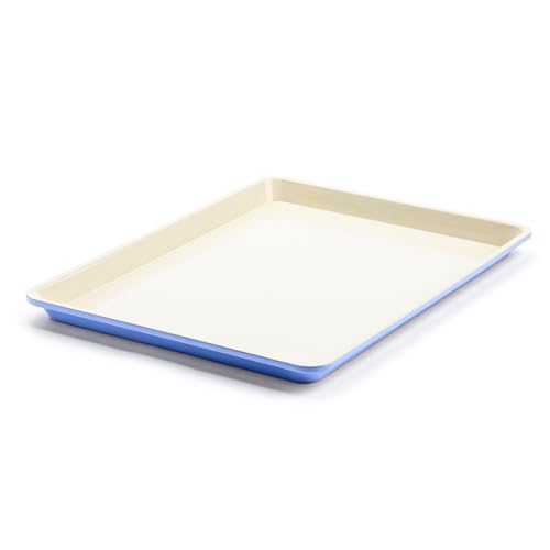 GreenLife Bakeware halbe Backform, 45,7 x 33 cm, ungiftig, PFAS-frei, gesunde Keramik-Antihaftbeschichtung, ofenfest bis 230 °C, leicht zu lösen, gleichmäßiges Erhitzen, leicht zu reinigen, Immergrün GreenLife Bakeware halbe Backform, 45,7 x 33 cm, ungiftig, PFAS-frei, gesunde Keramik-Antihaftbeschichtung, ofenfest bis 230 °C, leicht zu lösen, gleichmäßiges Erhitzen, leicht zu reinigen, Immergrün von GreenLife