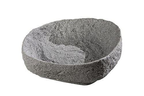 GreenLife Pflanzschale für Dekor-Regenspeicher Hinkelstein, granitgrau, 47 x 47 x 16 cm, G0000428 von GreenLife