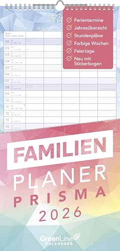 Familienplaner Prisma - mit 5 Spalten von GreenLine