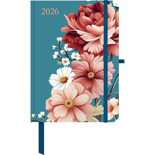 GreenLine Diary Floral 2026 - Buchkalender - Taschenkalender - 16x22 von GreenLine