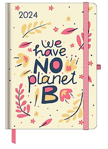 GreenLine Diary Green Vibes 2024 - Buchkalender - Taschenkalender - 16x22 von GreenLine