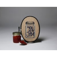 You Are The Jam Handgefertigte Stickerei Wandkunst Dekor von GreenLung