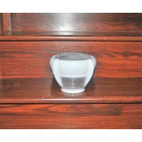 Gerippter Glas Art Deco Original-Deckenleuchten-Schirm von GreenManRelics