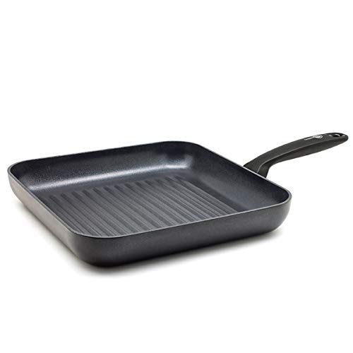 GreenPan Andorra Gesunde Antihaft-Keramik-Grillplatte, 28 cm, PFAS-frei, Induktionsgeeignet, Backofenfest, Schwarz von GreenPan