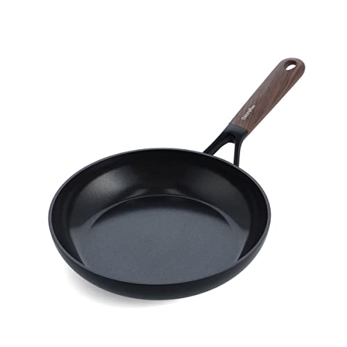 GreenPan Eco-Smartshape Gesunde keramische Antihaft-Bratpfanne, 24 cm, dunkles Holz, PFAS-frei, induktionsgeeignet, spülmaschinenfest, Schwarz von GreenPan