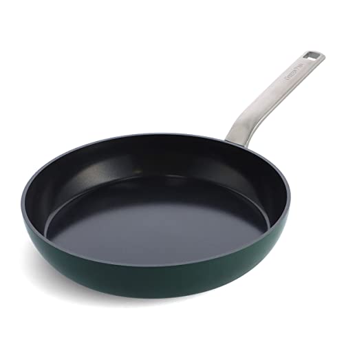 GreenPan Evolution Bratpfanne (28 cm),Hartanodisierte hochwertige gesunde keramische Antihaftbeschichtung, PFAS-frei, induktionsgeeignet, spülmaschinenfest, backofenfest, Tannengrün von GreenPan