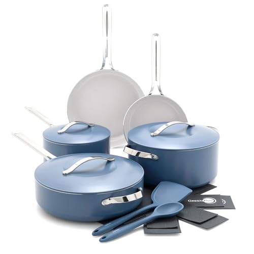 GreenPan Nova 10-teiliges Kochgeschirr Töpfe und Pfannen Set, Oprah's Favorite Things 2024, PFAS-freie Keramik-Antihaftbeschichtung, Braten, Sautieren, Suppentopf, Utensilien, Deckel, GreenPan Nova 10-teiliges Kochgeschirr Töpfe und Pfannen Set, Oprah's Favorite Things 2024, PFAS-freie Keramik-Antihaftbeschichtung, Braten, Sautieren, Suppentopf, Utensilien, Deckel, von GreenPan