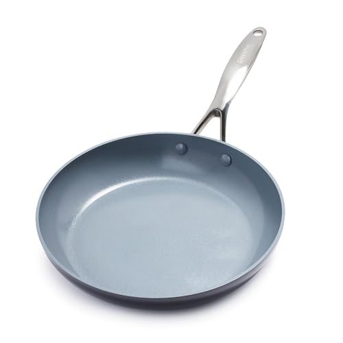 GreenPan Valencia Pro Harteloxierte Gesunde Keramik Antihaft 26 cm Bratpfanne, PFAS-frei, Induktion, Spülmaschinenfest, Backofenfest, Grau von GreenPan