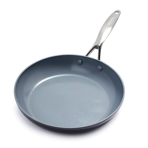 GreenPan Valencia Pro Harteloxierte Gesunde Keramik Antihaft 26 cm Bratpfanne, PFAS-frei, Induktion, Spülmaschinenfest, Backofenfest, Grau von GreenPan