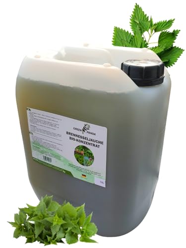 GreenPanda Brennesseljauche 10L - Brennnesseljauche Gemüse-Biodünger flüssig - Pflanzen-Schädlingsbekämpfung Bio, Organischer-Dünger von GreenPanda