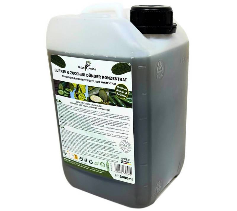GreenPanda Gemüsedünger Gurken & Zucchini Dünger - Intensiviert Geschmack & Ernte!, Kanister, 1-St., 3 Liter Pflanzenhilfsmittel! von GreenPanda