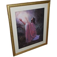 Vintage Religiöser Druck, Jesus Betet Im Garten Von Gethsemane, Signiert Haley Vintage Religiöser Druck, Jesus Betet Im Garten Von Gethsemane, Signiert Haley von GreenSceneAntiques
