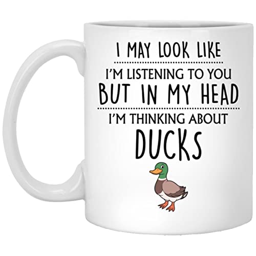 Enten-Tasse, Enten-Geschenk, Geschenk für Enten, Duck Farm Farmer Owner Geschenke, Geschenke für Entenliebhaber, Frauen, sie, verrückte Entendame, 325 ml von GreenStar Gifts