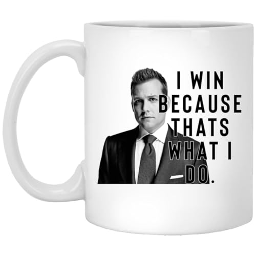 GreenStar Gifts Harvey Specter – Lustiges Zitat – Anzüge inspirierte Tasse – Kaffeetasse – Teetasse – Neuheit Geschenk – sarkastische Tasse 325 ml von GreenStar Gifts